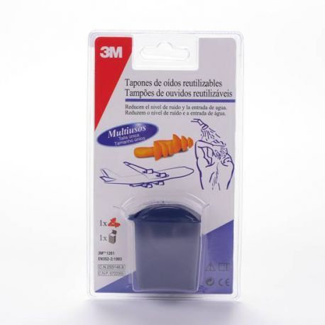 TAPONES OIDOS SILICONA 3M AGUA 2 U