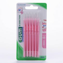 CEPILLO INTERDENTAL GUM 2614 BI-DIRECTION FINO CONICO 6 U