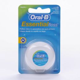 ORAL-B ESSENTIAL FLOSS FLUOR SEDA DENTAL CON CERA MENTA 50 M