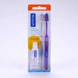 CEPILLO DENTAL ADULTO VITIS ACCESS MEDIO BLISTER 2 U