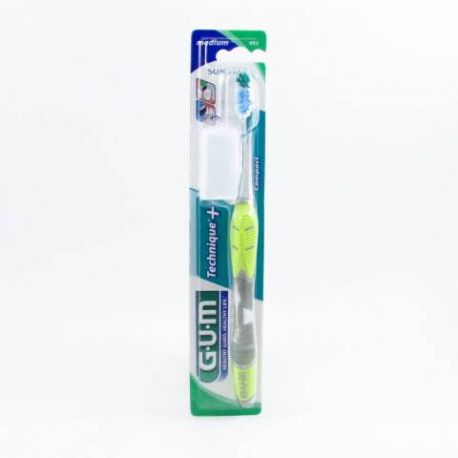 CEPILLO DENTAL ADULTO GUM 493 TECHNIQUE PLUS COMPACTO MEDIO