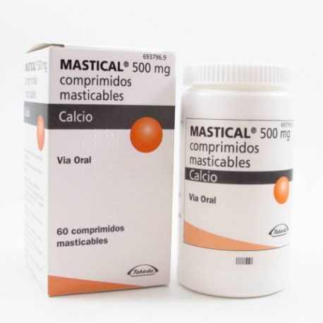 MASTICAL 1250 MG (500 MG CA) 60 COMPRIMIDOS MASTICABLES