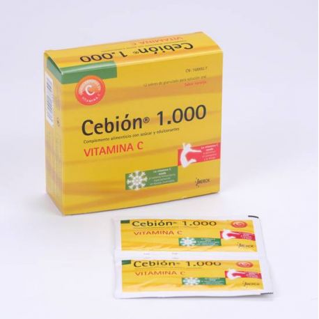 CEBION 1000 GRANULADO SOLUCION ORAL 12 SOBRES