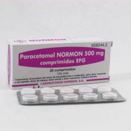 PARACETAMOL NORMON EFG 500 MG 20 COMPRIMIDOS