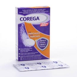 COREGA PARCIALES LIMPIADOR LIMPIEZA PROTESIS DENTAL 30 TABLETAS