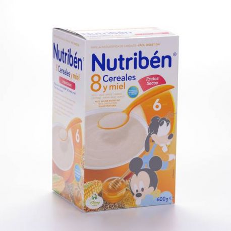 NUTRIBEN 8 CEREALES Y MIEL FRUTOS SECOS 600 G