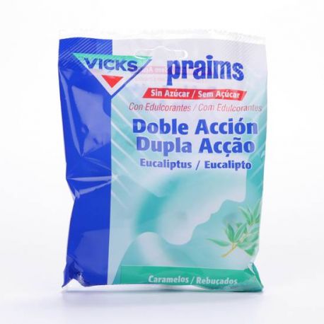 CARAMELOS PRAIMS DOBLE ACCION SIN AZUCAR 60 G