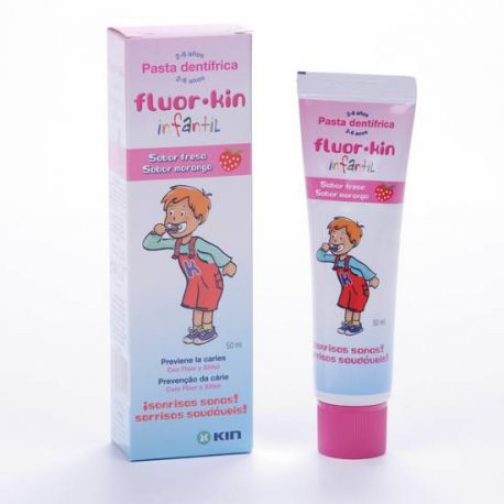 FLUOR KIN INFANTIL PASTA DENTIFRICA FRESA 50 ML