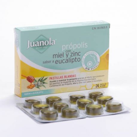 JUANOLA PROPOLIS PASTILLAS EUCALIPTP 24 PASTILLAS