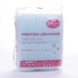 ACOFAR ESPONJA ENJABONADA DESECHABLE 24 ESPONJA