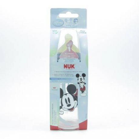 BIBERON PP LATEX NUK FIRST CHOICE 300 ML DISNEY MICKEY 0-6 M