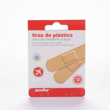 ACOFAR VIAJE APOSITO ADHESIVO PLASTICO 12 TIRAS