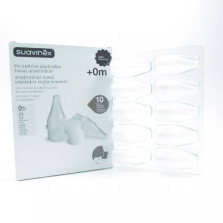 ASPIRADOR NASAL SUAVINEX ANATOMICO RECAMBIO 10 U