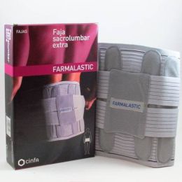 FAJA SACROLUMBAR FARMALASTIC EXTRA GRIS CONTORNO 108 CM T- 3