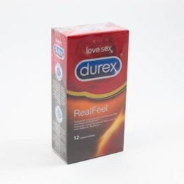 DUREX REAL FEEL PRESERVATIVO SIN LATEX 12 U