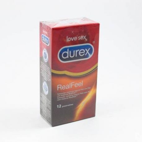 DUREX REAL FEEL PRESERVATIVO SIN LATEX 12 U