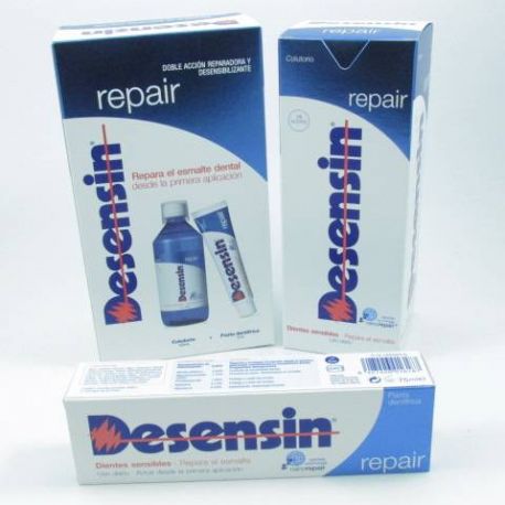 DESENSIN REPAIR PASTA DENTAL + COLUTORIO PACK 75 ML+500 ML