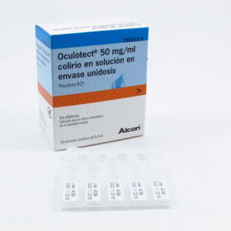 OCULOTECT 50 MG/ML COLIRIO 20 MONODOSIS SOLUCION 0.4 ML