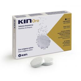 KIN ORO TABLETAS LIMPIADORAS LIMPIEZA PROTESIS DENTAL 30 TABLETAS