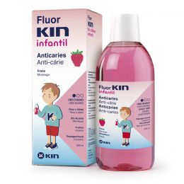 FLUOR KIN INFANTIL ENJUAGUE BUCAL FRESA 500 ML