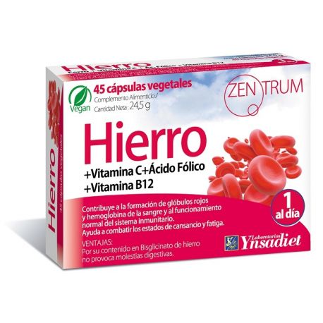 ZENTRUM HIERRO 45 CAPSULAS