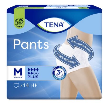 TENA PANTS PLUS T- MED 14 U