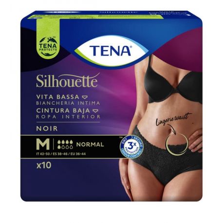 TENA PROTECTIVE UNDERWEAR DISCREET BRAGA ABSORB INC ORINA DIA ANAT T - MED 12 U