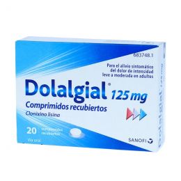 DOLALGIAL 125 MG 20 COMPRIMIDOS RECUBIERTOS
