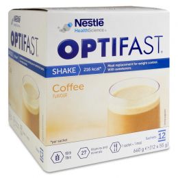 OPTIFAST BATIDO 55 G 12 SOBRES CAFE