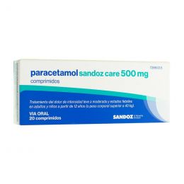 PARACETAMOL WINTHROP 500 MG 20 COMPRIMIDOS