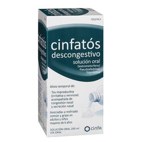 CINFATOS DESCONGESTIVO SOLUCION ORAL 1 FRASCO 200 ML (PET)