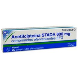 ACETILCISTEINA STADA EFG 600 MG 20 COMPRIMIDOS EFERVESCENTES (TUBO)