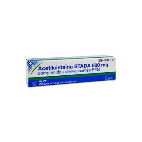 ACETILCISTEINA STADA EFG 600 MG 20 COMPRIMIDOS EFERVESCENTES (TUBO)