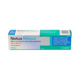 NOTUS MUCUS 600 MG 20 COMPRIMIDOS EFERVESCENTES SABOR LIMON