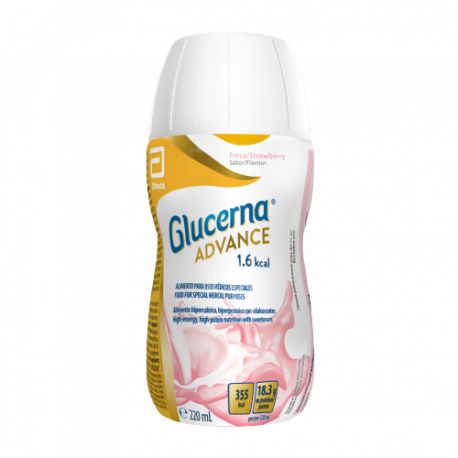 GLUCERNA ADVANCE 1.6 - 30 BOTELLAS 220 ml SABOR FRESA