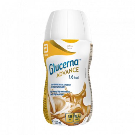 GLUCERNA ADVANCE 1.6 - 30 BOTELLAS 220 ml SABOR CAFÉ