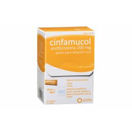 CINFAMUCOL ACETILCISTEINA 200 MG 20 SOBRES POLVO SOLUCION ORAL