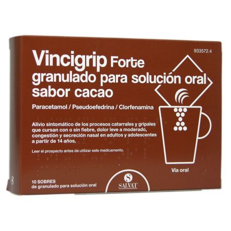 VINCIGRIP FORTE 10 SOBRES GRANULADO CACAO