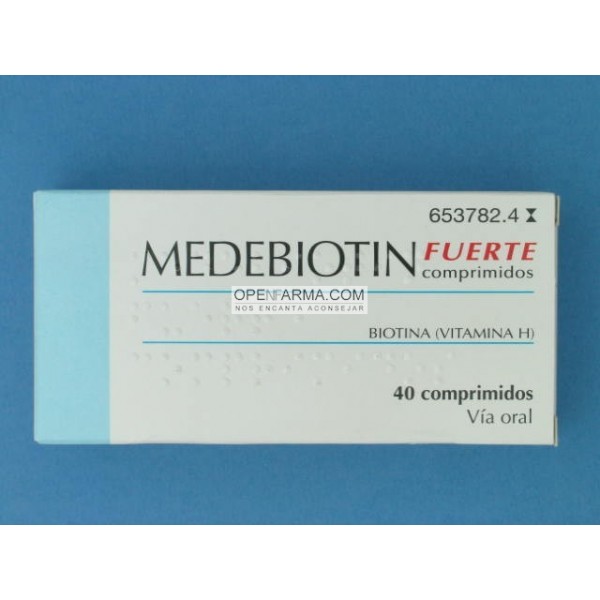 MEDEBIOTIN FUERTE 5 MG 40 COMPRIMIDOS - Openfarma - ¡ Nos encanta