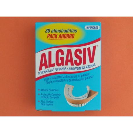 ALGASIV ALMOHADILLAS ADHESIVAS PROTESIS 30 U INFERIOR