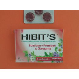 CARAMELOS HIBIT,S FRAMBUESA 16 U