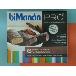 BIMANAN METODO PRO BARRITA CHOCOLATE HIPERPROTEICA E HIPOCALORICA 6 BARRITAS