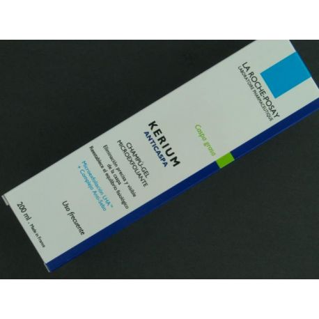 KERIUM CHAMPU ANTICASPA MICROEXFOLIANTE C GRASO LA ROCHE POSAY 200 ML