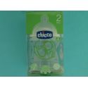 BIBERON PLASTICO PP T SILICONA CHICCO STEP UP 2 0% BISFENOL BOCA ANCHA FLUJO NORMAL 2 M+ 150 ML