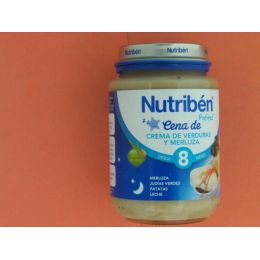 NUTRIBEN CENA CREMA VERDURA CON MERLUZA POTITO JUNIOR 200 G