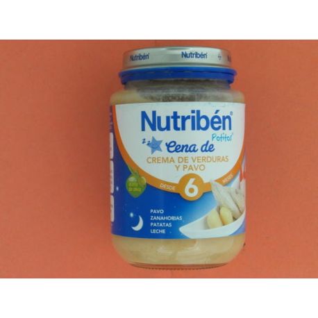 NUTRIBEN CENA CREMA VERDURA CON PAVO POTITO JUNIOR 200 G