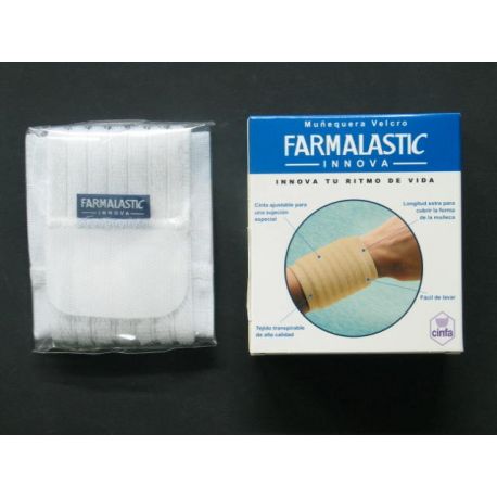 MUÑEQUERA FARMALASTIC INNOVA VELCRO BLANCA T - GDE /EGDE