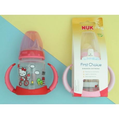 BIBERON FC SILICONA NUK ENTRENA 150 ML HELLO KITTY