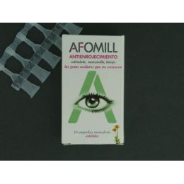 AFOMILL GOTAS OCULARES ANTIENROJECIMIENTO 0.5 ML 10 AMP MONODOSIS