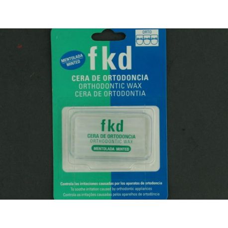 CERA ORTODONCIA PROTECTORA ROZADURA FKD BARRITAS MENTOLADA 4,5 X 55 5 BARRITAS